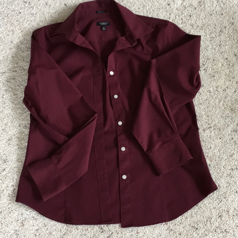 Talbots  size 2 long sleeve dress shirt
